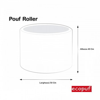 POUF CILINDRO ECOPELLE 40X50