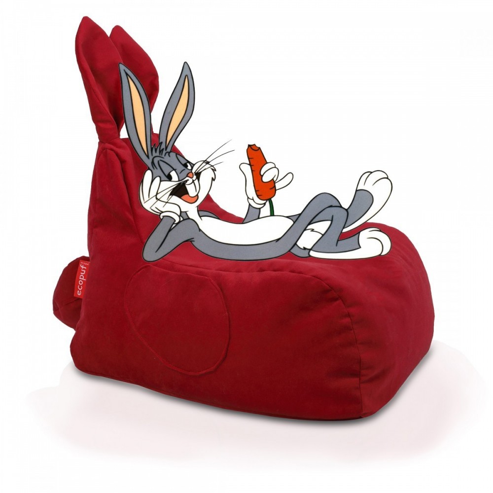 Bunny L Pouf Poltrona Sacco Coniglietto Bugs Bunny in Microfibra