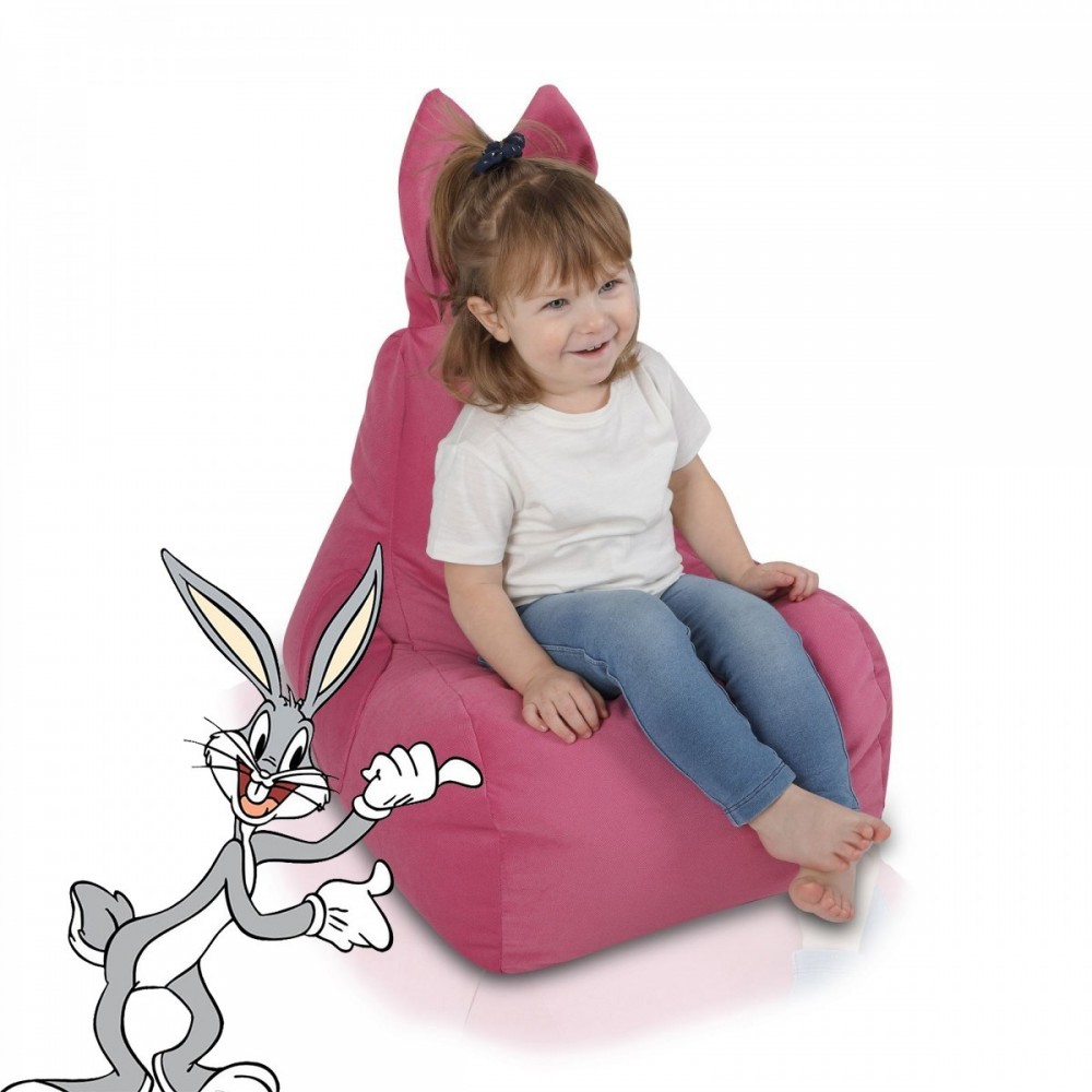 Bunny S Pouf Poltrona Sacco Coniglietto Bugs Bunny in Microfibra